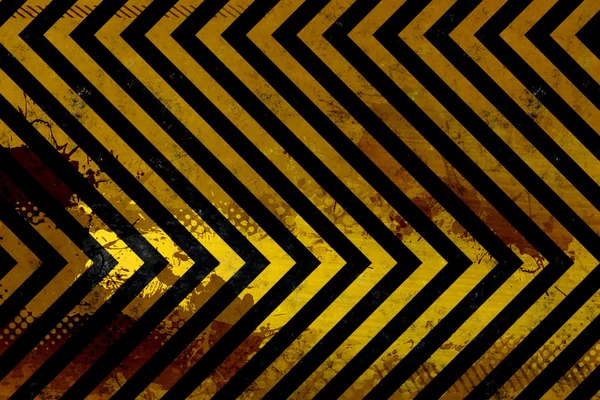 Grungy Hazard Stripes — Stock Photo, Image