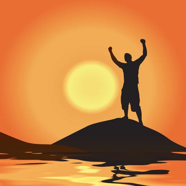 Victory At Sunset — Stock Photo, Image