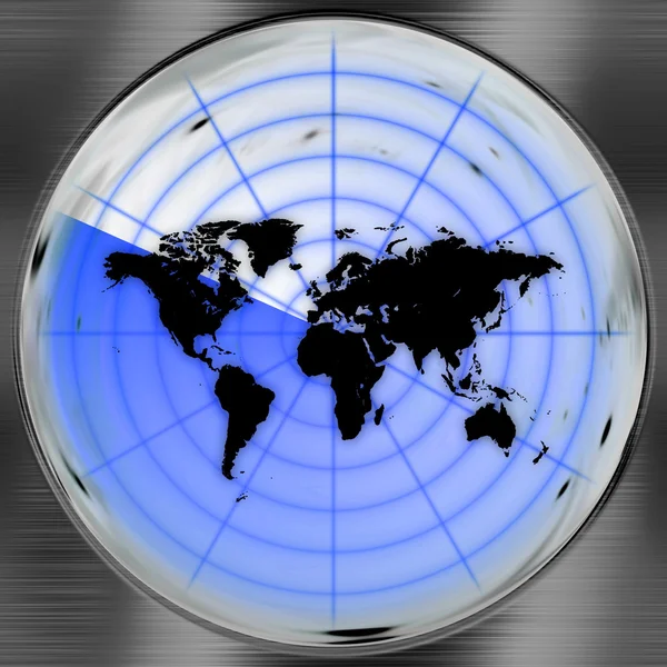 World Radar Screen — Stock Photo, Image