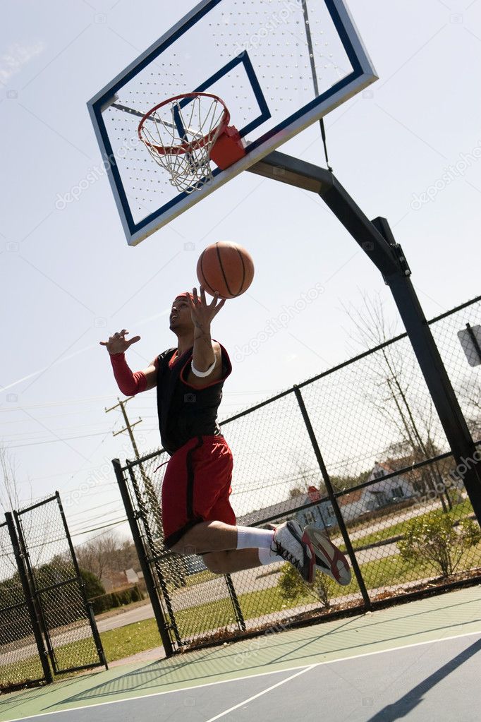 Basketball Player Layup