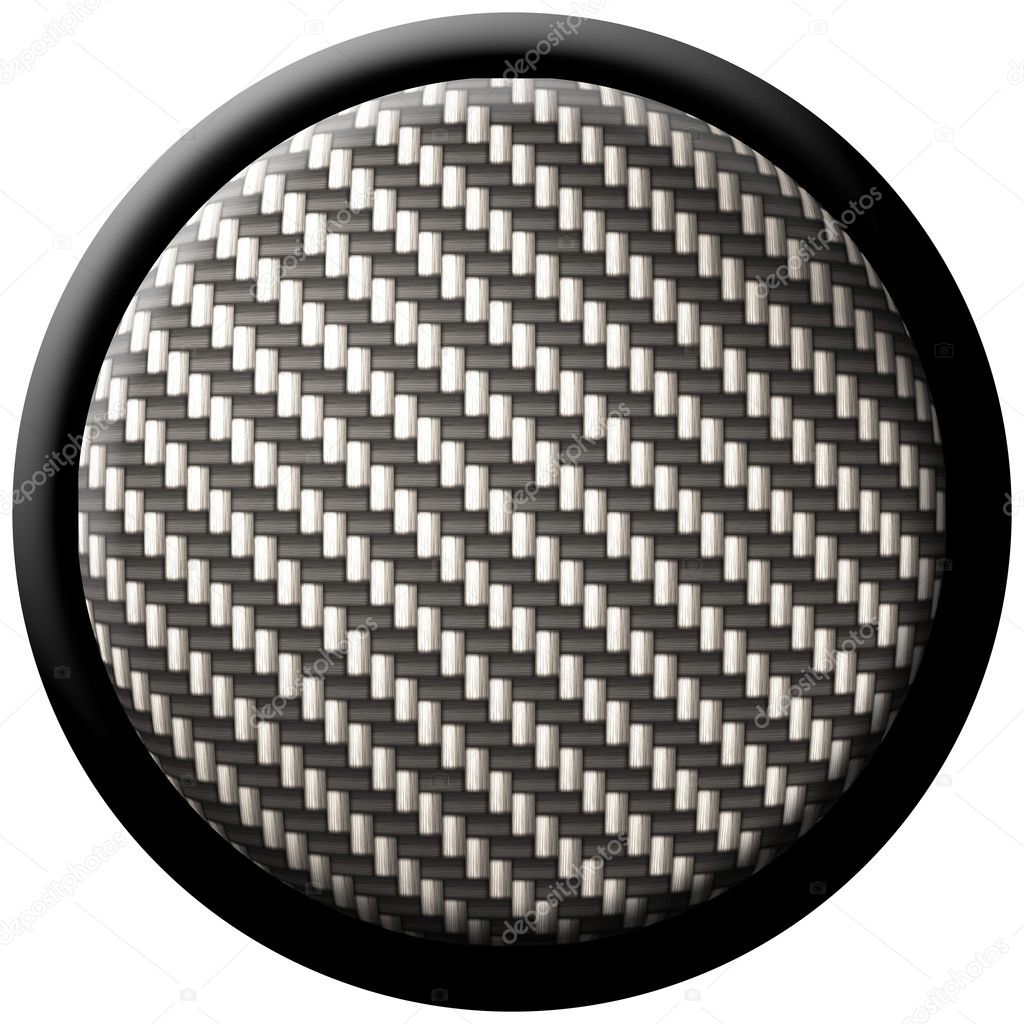 Carbon fiber button