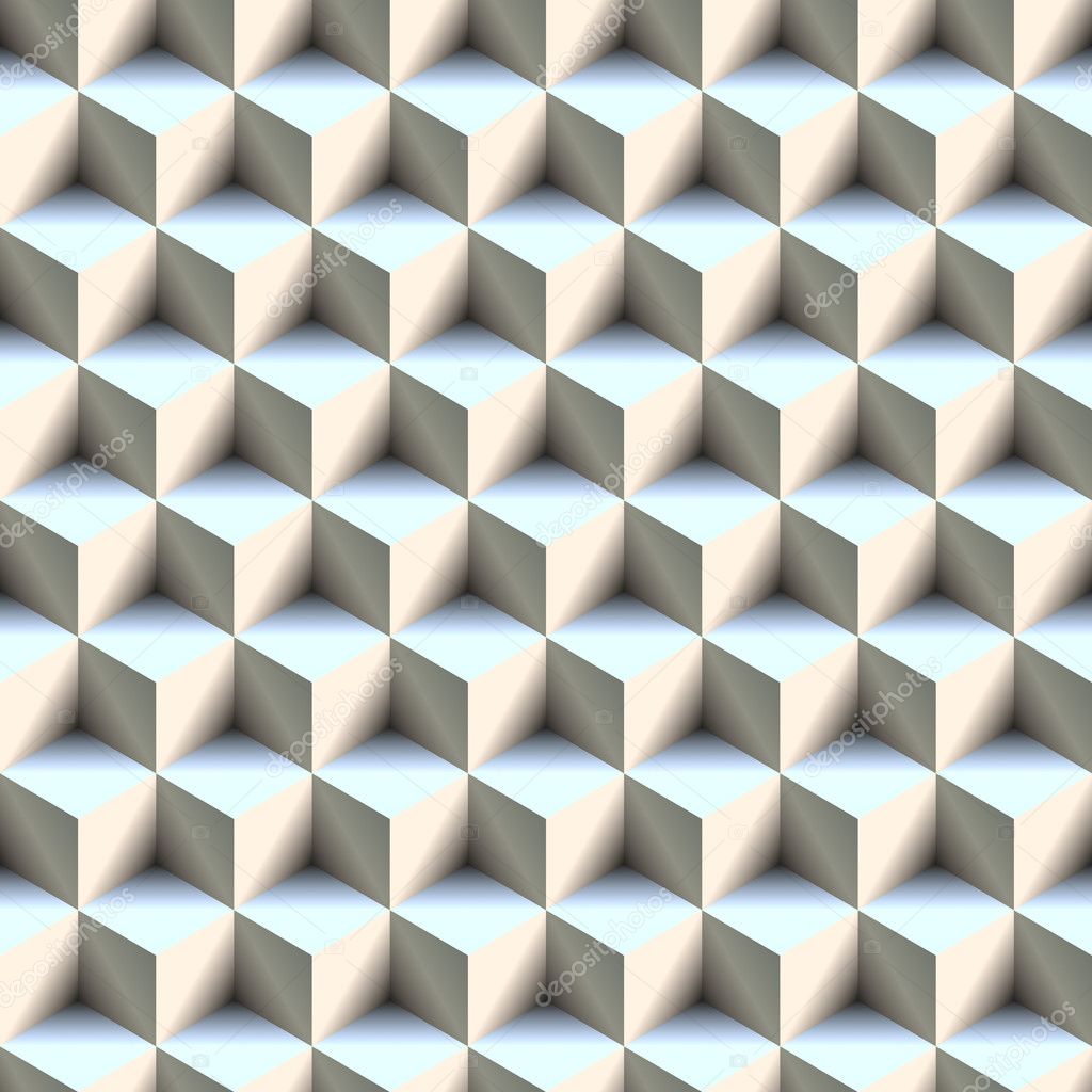 Seamless 3D Boxes Pattern