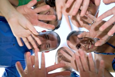 Family Waving clipart