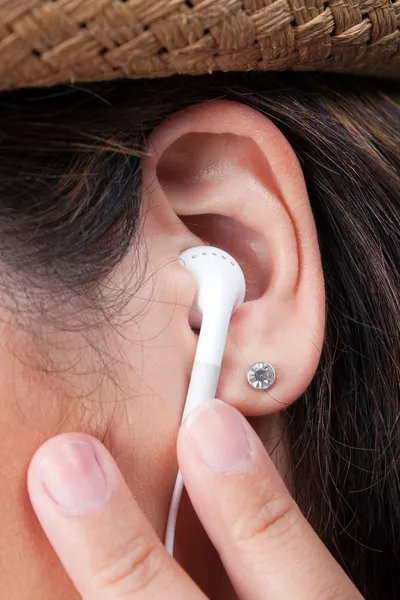Stereo earbud sluchátka — Stock fotografie