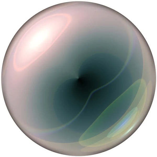 Esfera de vidro transparente — Fotografia de Stock