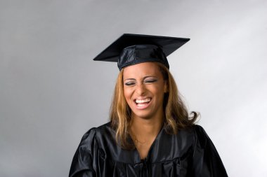 Happy Graduate Laughing clipart