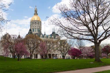 Hartford Capital Building During the Spring Time clipart