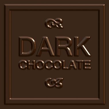 Dark Chocolate Square clipart