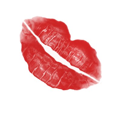 Red Lipstick Smudge clipart