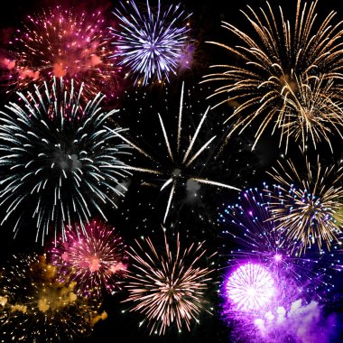 Fireworks Grand Finale clipart