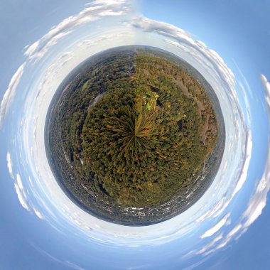 Mini Planet New England Panorama clipart