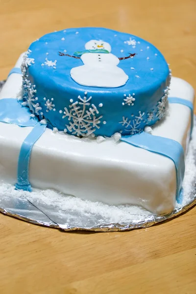 Torta pupazzo di neve — Foto Stock