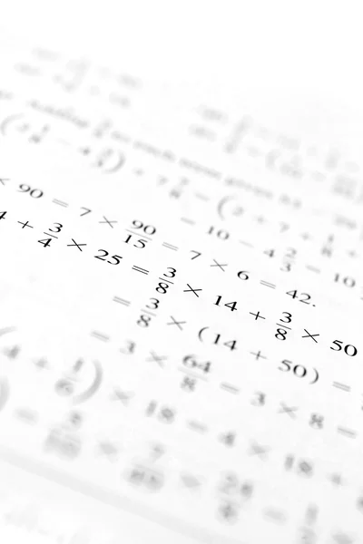 Problemi di algebra — Foto Stock