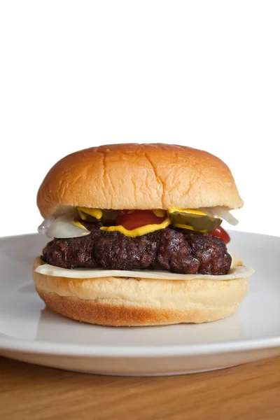Hemlagad hamburgare — Stockfoto