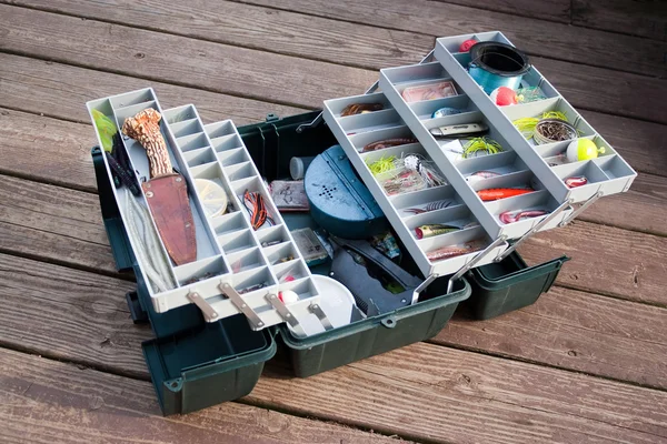 Caixa de Tackle Pesca — Fotografia de Stock