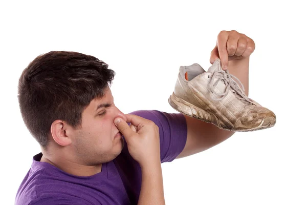 Stinkende atletische schoen — Stockfoto