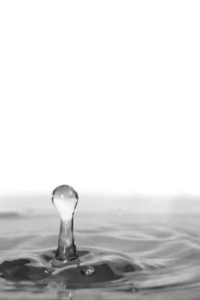 Gouttelette d'eau claire éclaboussure — Photo