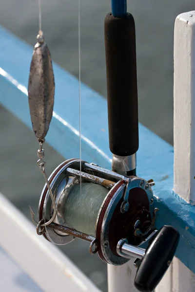 Океанская рыболовная катушка — стоковое фото