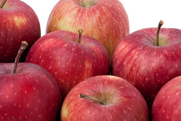 Gruppe von roten köstlichen Äpfeln — Stockfoto