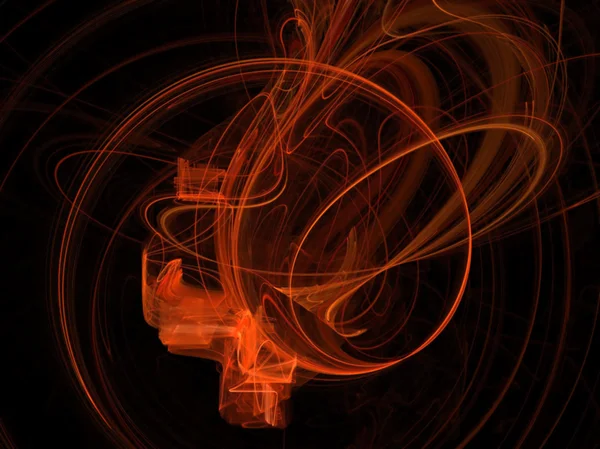 Oranje fractal — Stockfoto