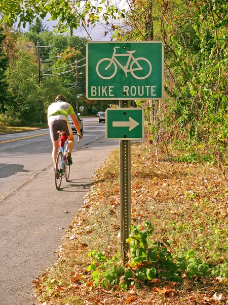 Bike route — Stock Photo, Image