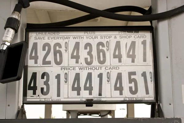 Höga priser på naturgas — Stockfoto