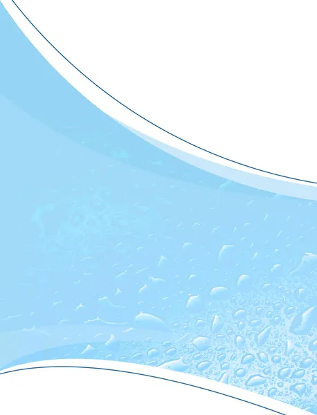 Layout de gotas de água azul — Fotografia de Stock