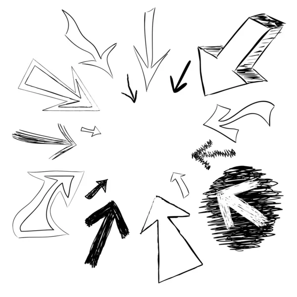 Doodled Arrows — Fotografie, imagine de stoc