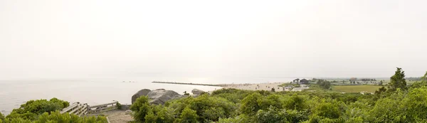 康涅狄格州海滩全景 — 图库照片