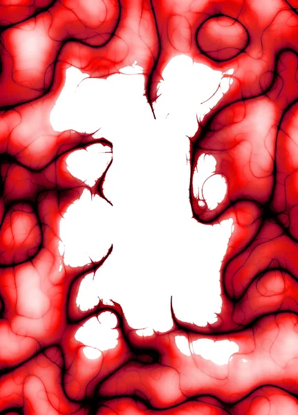 Kırmızı plazma kenarlık — Stok fotoğraf