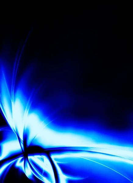 Układ niebieski fraktal — Zdjęcie stockowe