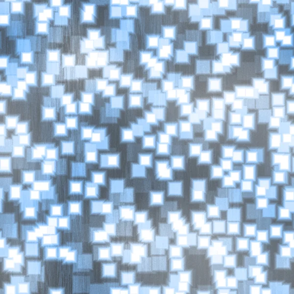 Funky modré čtverečky vzor — Stock fotografie