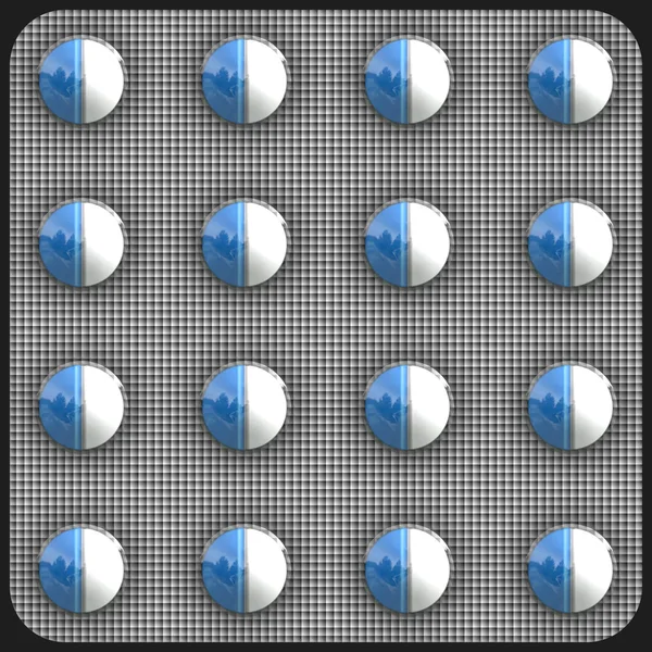 Blå piller - Stock-foto