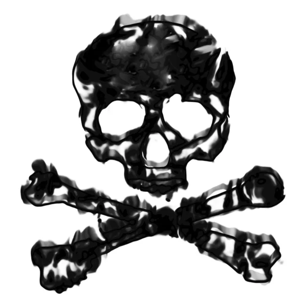 Kafatası ve kemiklerin — Stok fotoğraf