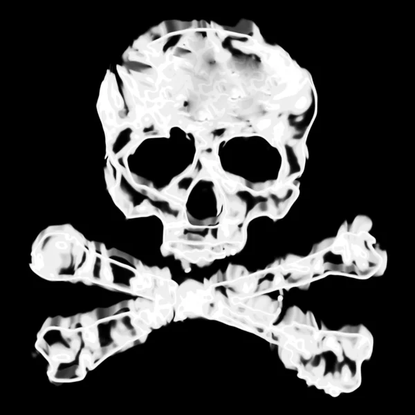 Skull and Bones kereszt — Stock Fotó