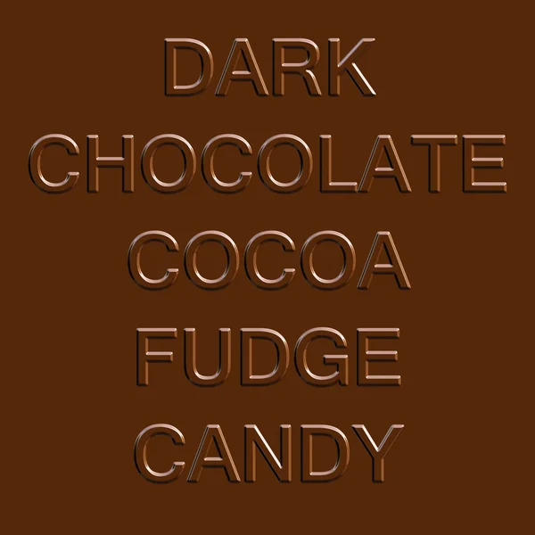 Quadrat aus dunkler Schokolade — Stockfoto