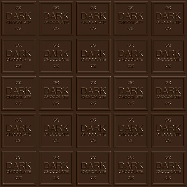黑巧克力正方形 — 图库照片