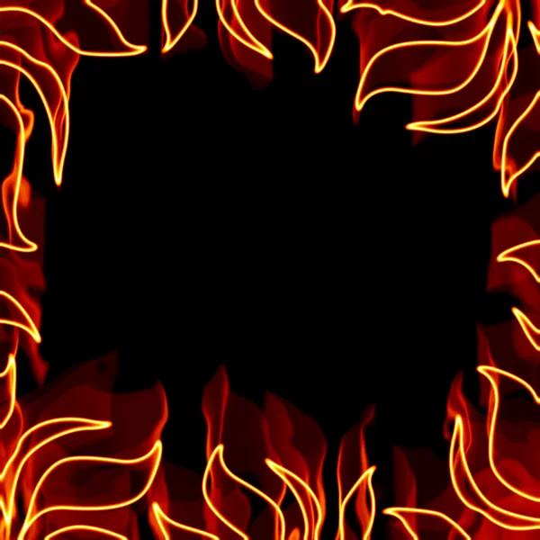 Quadro do Fiery — Fotografia de Stock