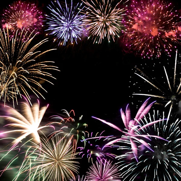 Wielki finał programu Fireworks — Zdjęcie stockowe