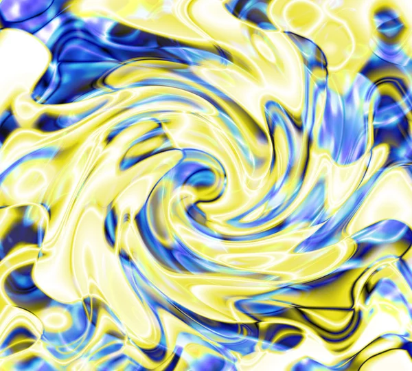 Gul plasma twirl — Stockfoto