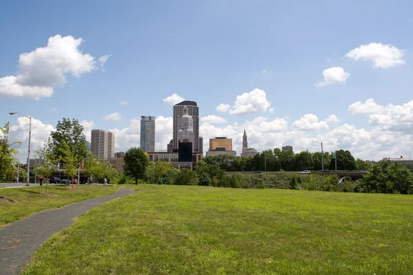 Skyline van de stad Hartford — Stockfoto