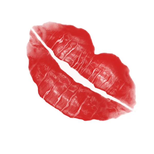 Rouge à lèvres rouge Smudge — Photo