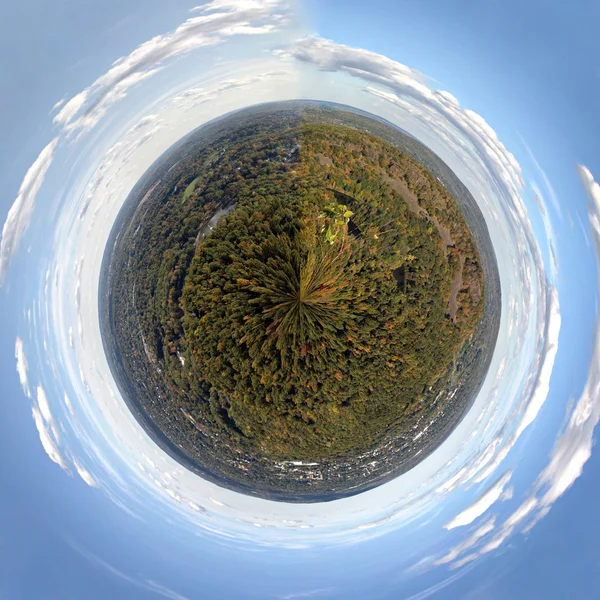 Мини-планета Новая Англия — стоковое фото