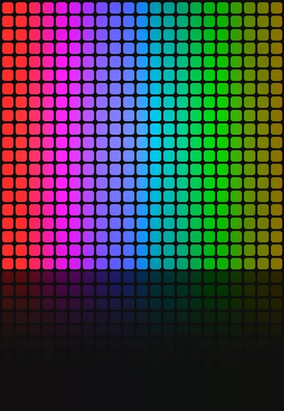 Regenboog pleinen grid lay-out — Stockfoto