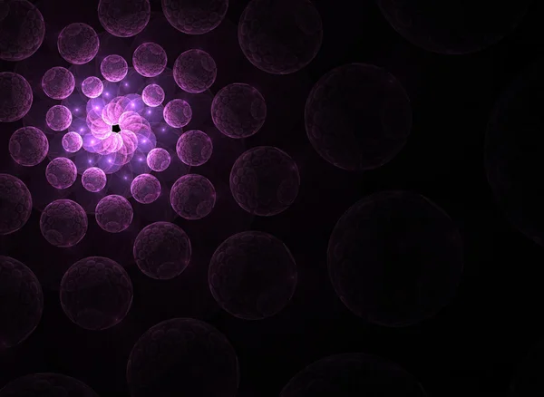 紫のフラクタル — ストック写真