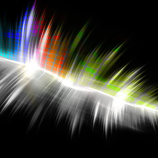Forma de onda musical arco iris —  Fotos de Stock