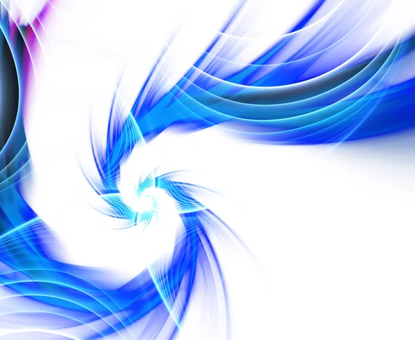 Blå fraktal plasma vortex — Stockfoto