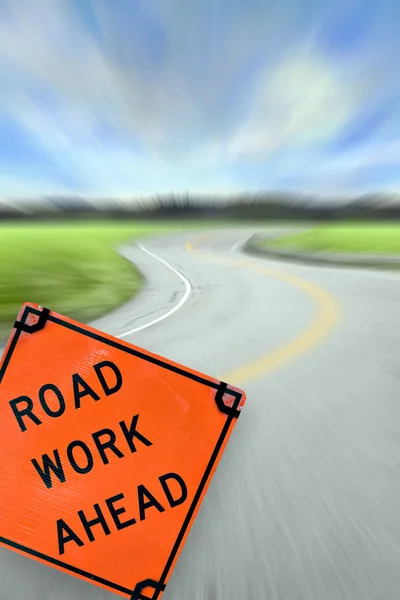 Road Work Ahead Concept — Stock Photo, Image