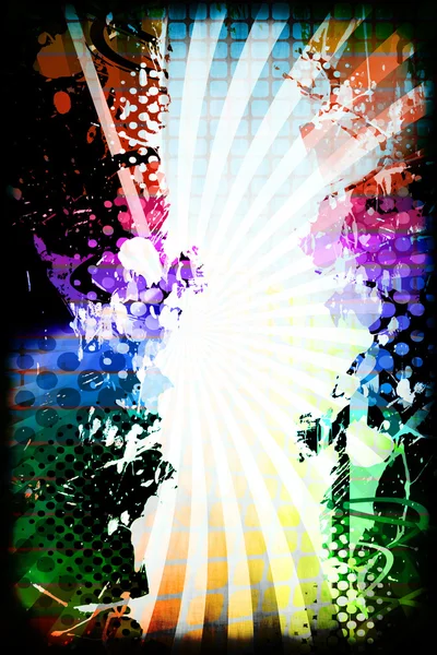 Diseño Funky arco iris — Foto de Stock