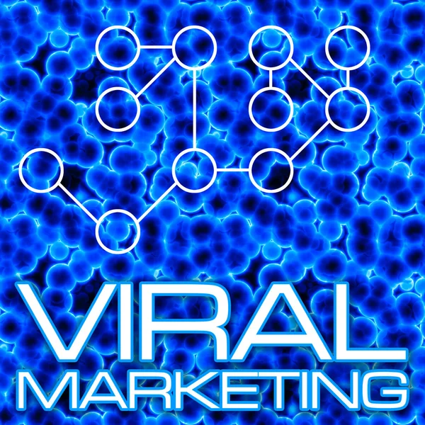 Virales Marketing-Diagramm — Stockfoto